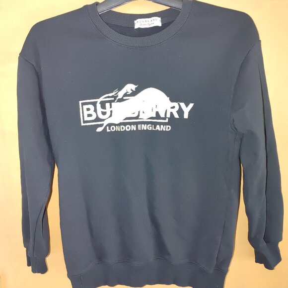BURBERRY Woman's Long Sleeves Sweatshirt Size M Used - Picture 1 of 6